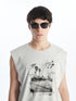 LC Waikiki Crew Neck Printed Men's Sleeveless T-Shirt